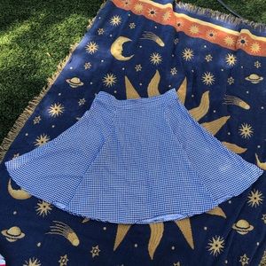 Blue Gingham Vintage Inspired Skirt